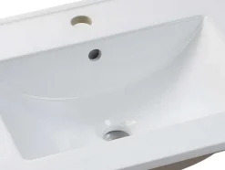 Lavatório De Encastrar Retangular Branco Em Ceramica 61 X 46,5 Cm - Motiac