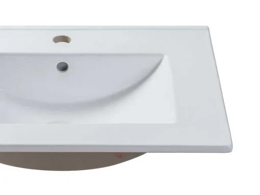 Lavatório De Encastrar Retangular Branco Em Ceramica 61 X 46,5 Cm - Motiac