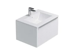Lavatório De Encastrar Retangular Branco Em Ceramica 61 X 46,5 Cm - Motiac