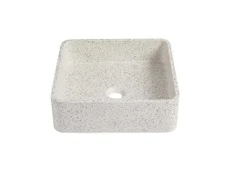 Lavatório De Pousar Quadrado Em Terrazzo C39 X L39 Cm - Stochi