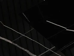 Lavatório Duplo Suspenso Em Solid Surface Efeito Marmore Preto C120,2Xl45,2Xa8 Cm - Takotna