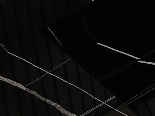 Lavatório Duplo Suspenso Em Solid Surface Efeito Marmore Preto C120,2Xl45,2Xa8 Cm - Takotna