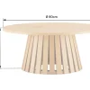 Liv Mesa De Centro Redonda 80Cm De Estilo Escandinavo
