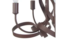 Lustre Tosel Monaco Lampada Decorativa Braco Castanha D52 X H70 Cm