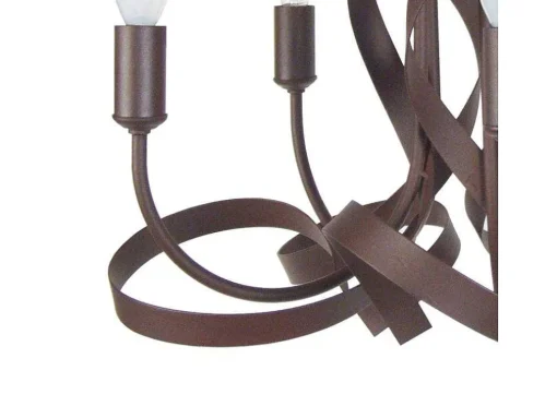 Lustre Tosel Monaco Lampada Decorativa Braco Castanha D52 X H70 Cm