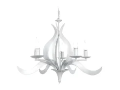 Lustre Tosel Palm Lampada Decorativa Braco Branco D70 X H100 Cm