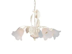 Lustre Tosel Pampilles Lampada Decorativa Abaulado Vermelho D24 X H46 Cm