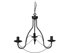 Lustre Tosel Pampilles Lampada Decorativa Abaulado Carmim D44 X H80 Cm