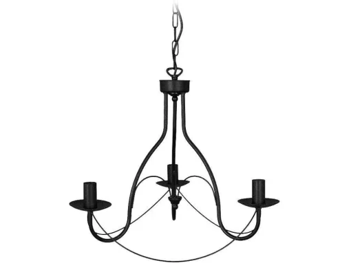 Lustre Tosel Pampilles Lampada Decorativa Abaulado Carmim D44 X H80 Cm