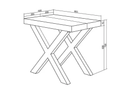 Mesa Consola Extensivel, 300, Para 14 Péssoas, Pés De Madeira, Carvahlo