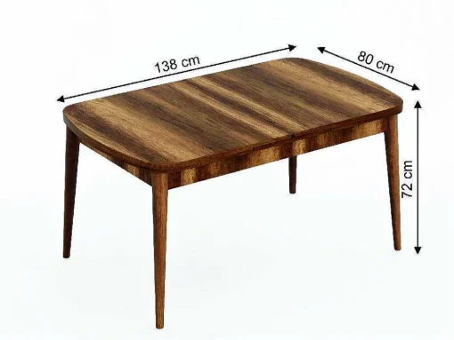 Mesa Dalila, Noz, 178X80X72 Cm, Epikasa