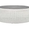Mesa De Centro De Jardim Em Resina Entrancada Cru - Whiteheaven