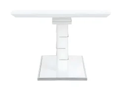 Mesa De Jantar Extensivel De 6 A 8 Lugares - Mdf Lacado A Branco - Amelle