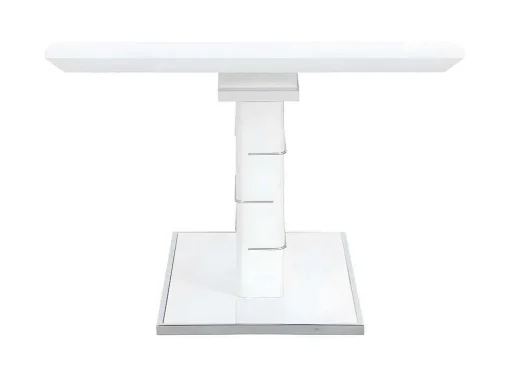 Mesa De Jantar Extensivel De 6 A 8 Lugares - Mdf Lacado A Branco - Amelle
