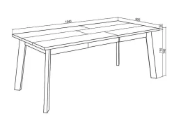 Mesa Sala De Jantar, 200, Para 10 Péssoas, Pés De Madeira, Branco