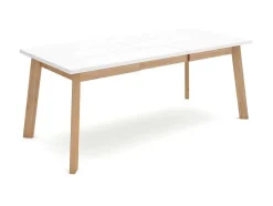 Mesa Sala De Jantar, 200, Para 10 Péssoas, Pés De Madeira, Branco