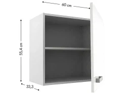 Modulos De Cozinha Trattoria - 1 Armário Baixo E 1 Armário Alto - Branco