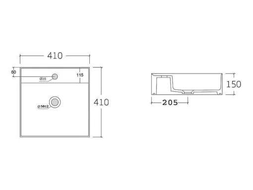 Móvel De Casa De Banho Suspenso Cor Madeira E Branco Com Lavatório Individual, Coluna E Armário De Casa De Banho 94 Cm - Anida