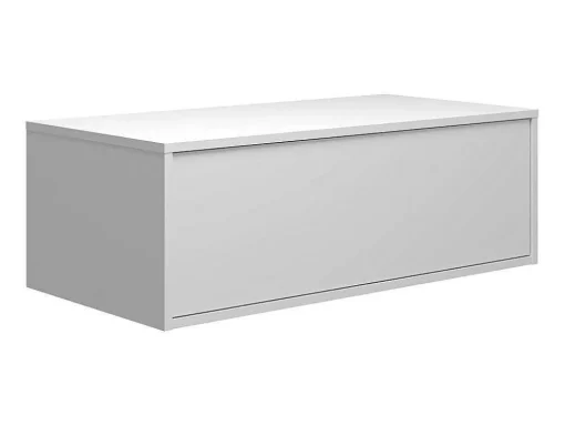 Móvel De Casa De Banho Suspenso Branco Com Lavatório Individual E Duas Gavetas 94 Cm - Teana Ii