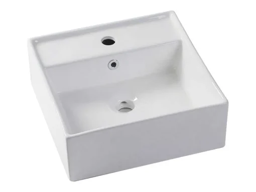 Móvel De Casa De Banho Suspenso Com Leds E Lavatório De Pousar, Branco E Preto Efeito Marmore C80 Cm - Pozega