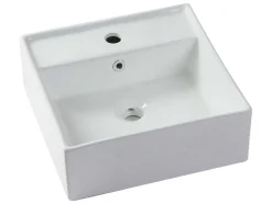 Móvel De Casa De Banho Suspenso Branco Com Lavatório Individual E Duas Gavetas 94 Cm - Teana Ii