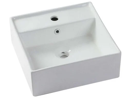 Móvel De Casa De Banho Suspenso Branco Com Lavatório Individual E Duas Gavetas 94 Cm - Teana Ii