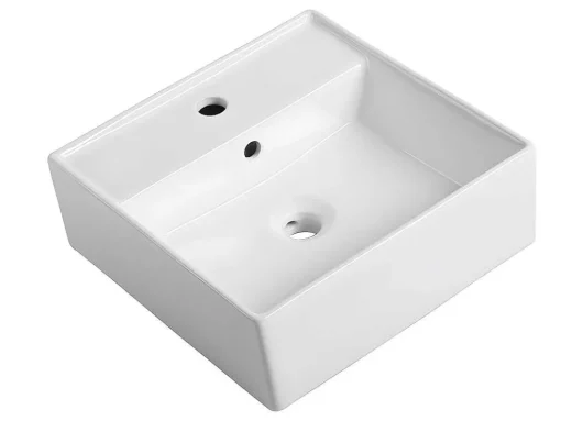 Móvel De Casa De Banho Suspenso Cor Madeira E Branco Com Lavatório Individual, Coluna E Armário De Casa De Banho 94 Cm - Anida