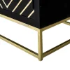 Móvel De Tv Prismin - 2 Portas E 2 Nichos - Mangueira E Metal - Preto