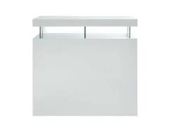 Móvel Para Bar Fabio - Mdf Lacado Branco - Leds