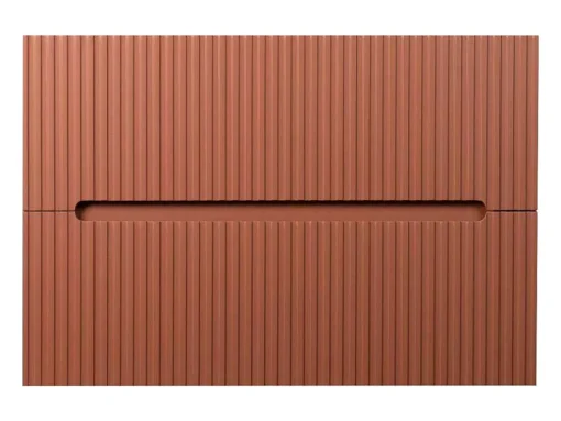 Móvel Suspenso Para Colocar Sob O Lavatório Estriado Terracota 80 Cm - Pavani