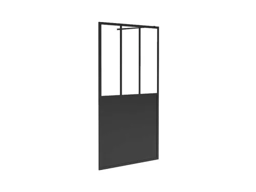 Painel De Duche A Italiana Preto Mate Estilo Atelier 140 X 200 Cm - Urbanik