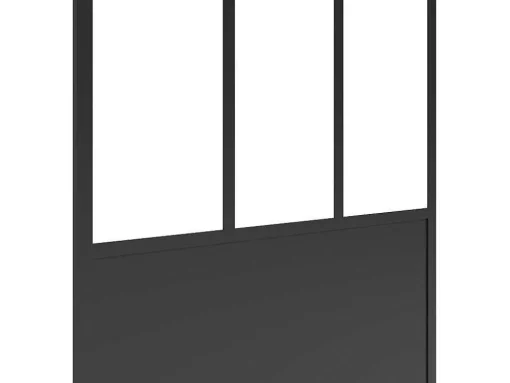 Painel De Duche A Italiana Preto Mate Estilo Atelier 140 X 200 Cm - Urbanik
