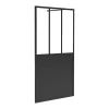 Painel De Duche Estilo Italiano Preto Fosco Estilo Atelier 100X200 Cm - Urbanik