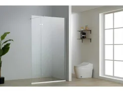 Painel De Duche Estilo Italiano Emilia Com Painel Pivotante - 120 (90+30) X 200 Cm