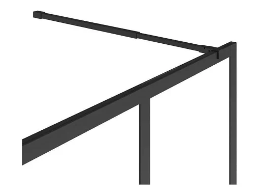 Painel De Duche Estilo Italiano Preto Fosco Estilo Atelier 100X200 Cm - Urbanik