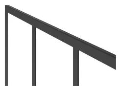 Painel De Duche Estilo Italiano Preto Fosco Estilo Atelier 100X200 Cm - Urbanik