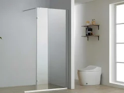 Painel De Duche Estilo Italiano Emilia Com Painel Pivotante - 120 (90+30) X 200 Cm