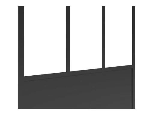Painel De Duche Estilo Italiano Preto Fosco Estilo Atelier 100X200 Cm - Urbanik