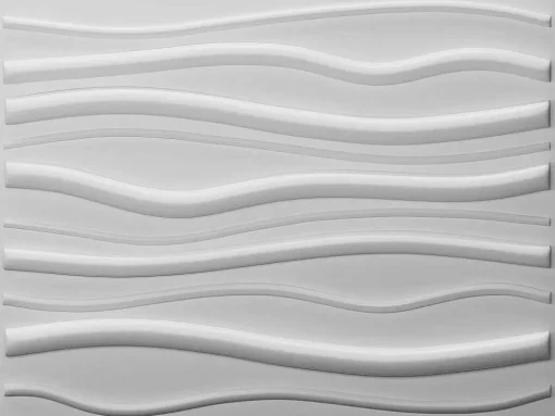 Painel De Parede 3D Sandle Para Pintar - Pack De 3M - Lote De 6 Pecas