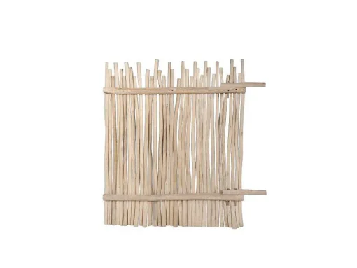 Painel De Vedacao Em Madeira De Teca C100 X A120 Cm Cor Natural Clara - Edana