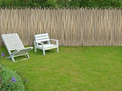 Painel De Vedacao Em Madeira De Teca C100 X A120 Cm Cor Natural Clara - Edana