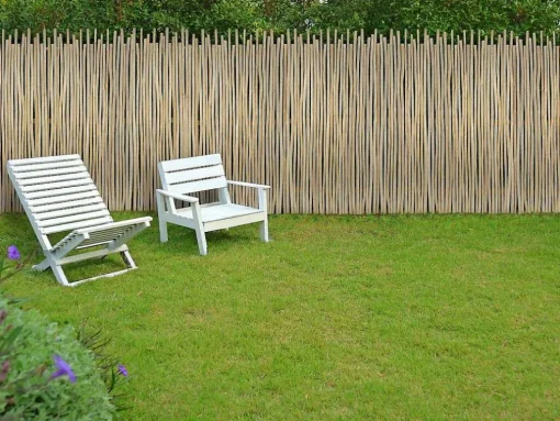Painel De Vedacao Em Madeira De Teca C100 X A120 Cm Cor Natural Clara - Edana