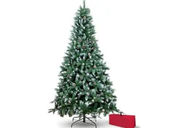 Pequena Arvore De Natal Coberta De Neve De 120 Cm