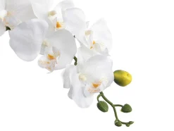 Planta Artificial Orquidea Com Vaso Em Cimento A.60 Branco - Flora