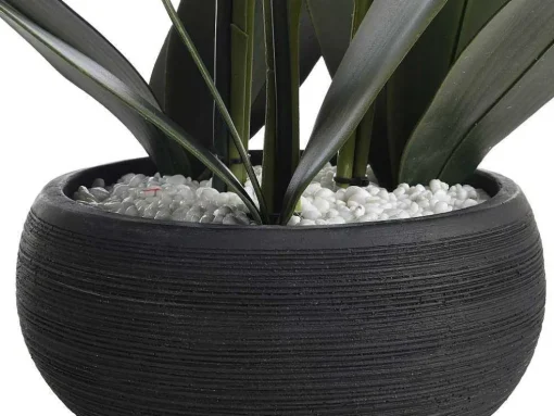 Planta Artificial Orquidea Com Vaso Em Cimento A.65 X L.54 Cm Branco - Tara