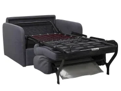 Poltrona Rapidamente Convertivel Em Cama De 70 Cm Em Tecido Antracite - Nadoa