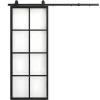 Porta De Correr Em Aplique A205 Cm X C83 Cm Em Aluminio E Vidro Temperado - Wilden
