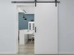 Porta De Correr Em Aplique A205Cm X C93Cm Mdf + Pvc Branco - Varin