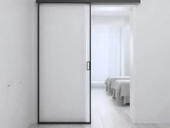 Porta De Correr Em Aplique A205Cm X C93Cm Vidro Temperado - Linci