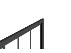 Porta De Duche De Correr Preto Mate Estilo Atelier 120 X 195 Cm - Urbanik